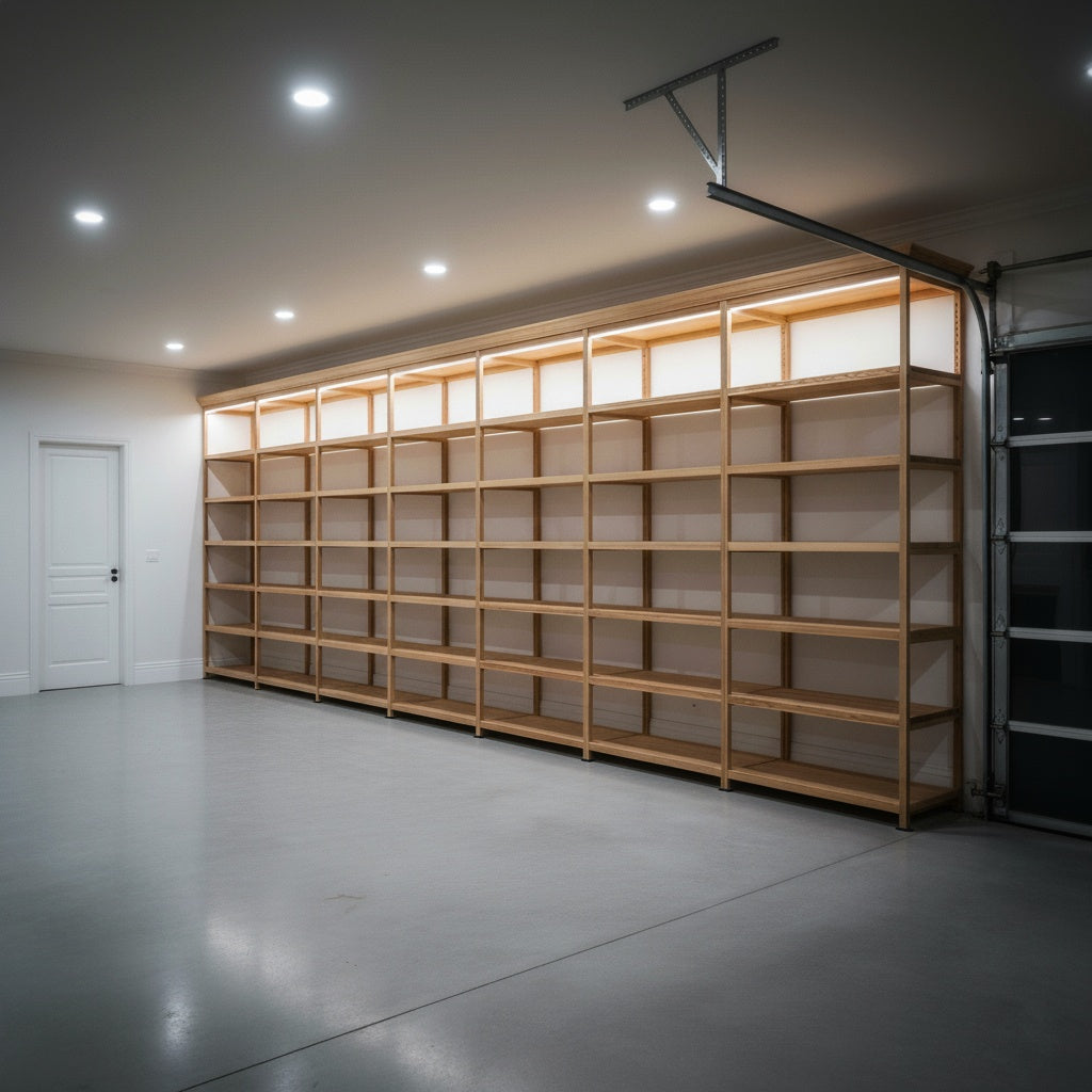 Pine Garage Shelving