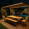 10 Seater Pine Outdoor Dining Table