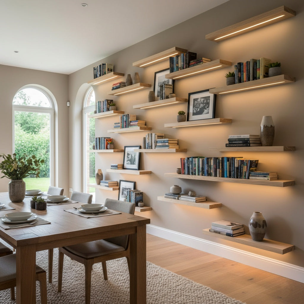 Pine Floating Shelf Set